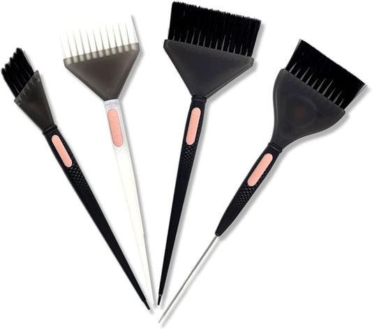 Vivaz Professional Hair Color Brush Set - 4pc